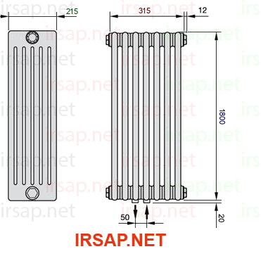 Радиатор IRSAP Tesi 61800/7 T50 CL 01